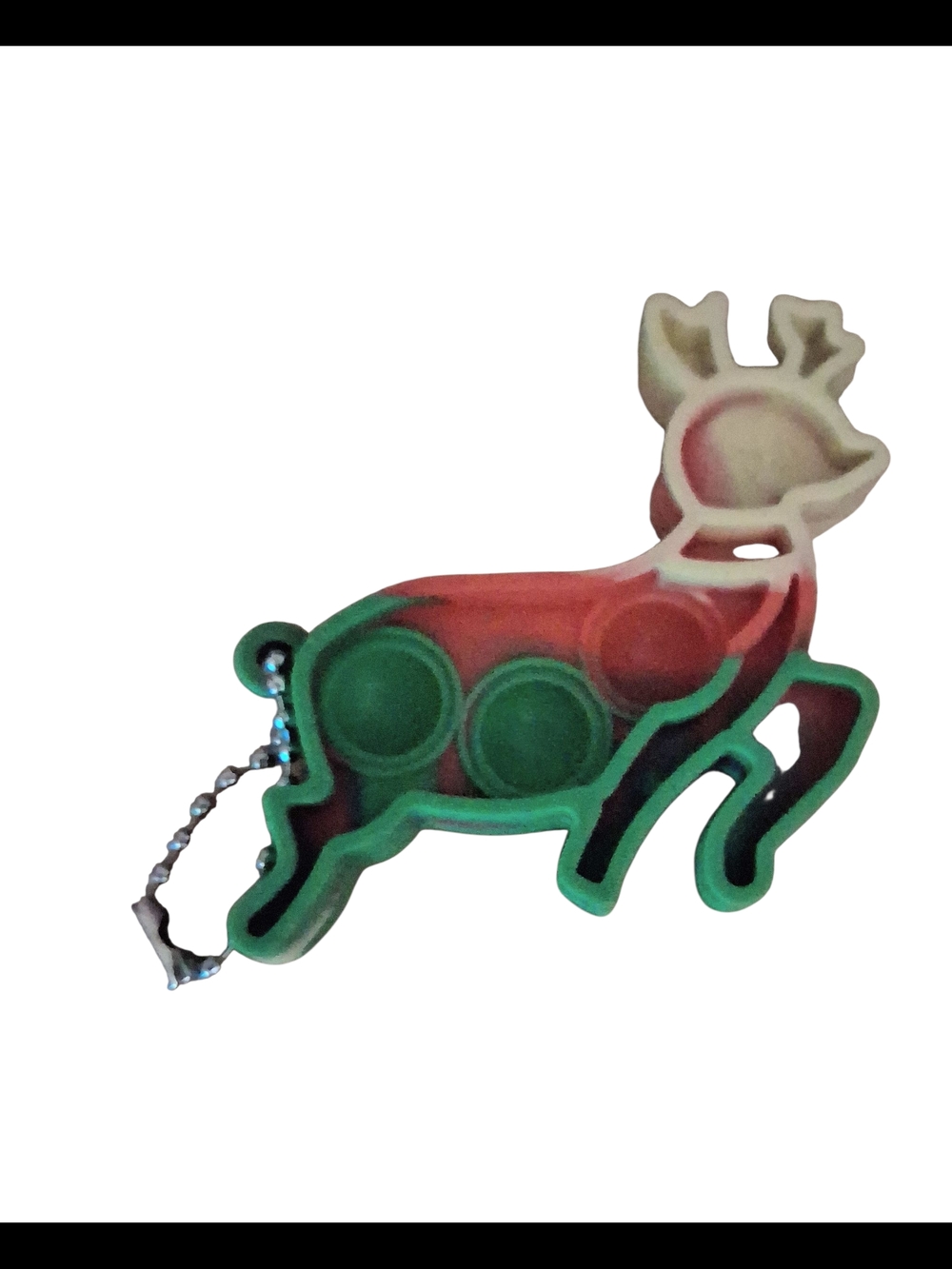 Green and Pink Reindeer Key & Card Holder